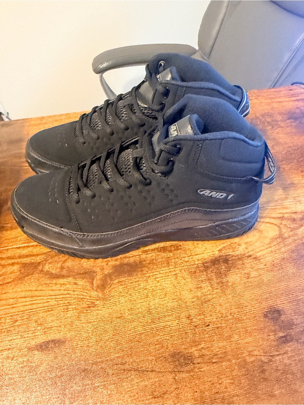 And1 Men's Black High-Top Athletic Shoes